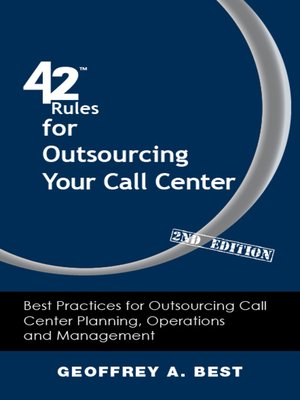 cover image of 42 Rules for Outsourcing Your Call Center